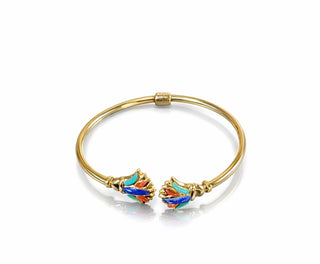 Solid 18k unique bangle