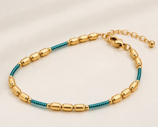 Turquoise Harmony Bracelet | 18K Solid Gold