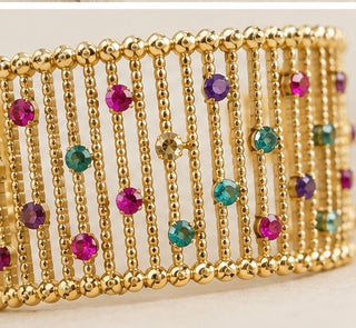 Orryxa Aurora Cuff Bracelet & Ring Set

18K Solid Gold | Multicolor gold  Design