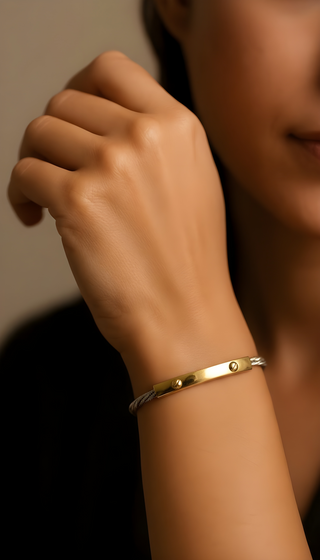 The Aureon Dual-Tone Bracelet