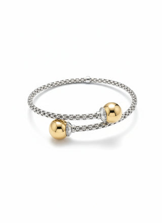 CELESTIAL TWO-TONE 18K GOLD BRACELET