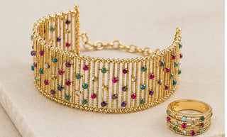 Orryxa Aurora Cuff Bracelet & Ring Set

18K Solid Gold | Multicolor gold  Design
