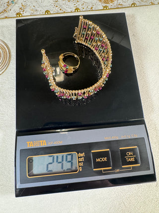 Orryxa Aurora Cuff Bracelet & Ring Set

18K Solid Gold | Multicolor gold  Design